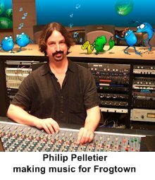 Philip Pelletier making music for Frogtown